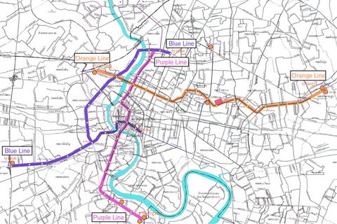 MRT Blue, Orange and Purple Line