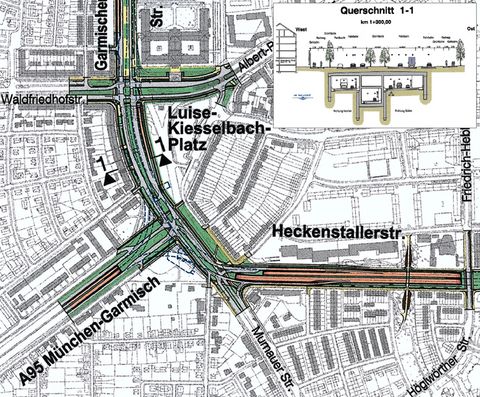 Planunterlagen Kreuzungsfreier Ausbau Mittlerer Ring Südwest