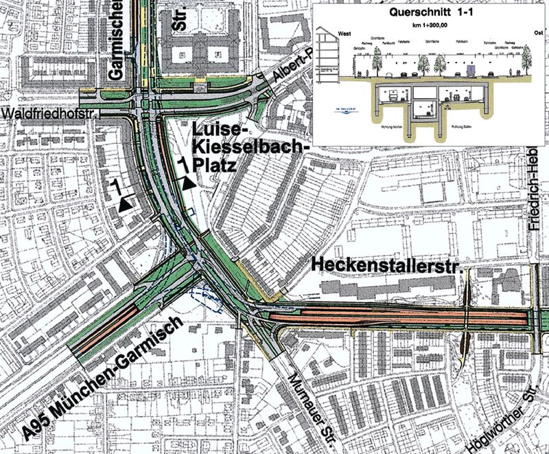 Planunterlagen Kreuzungsfreier Ausbau Mittlerer Ring Südwest