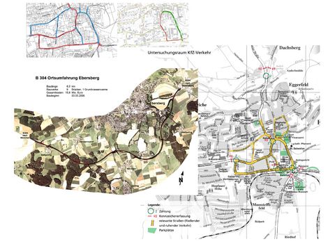 Ortsumfahrung Ebersberg, Untersuchungsraum KfZ-Verkehr