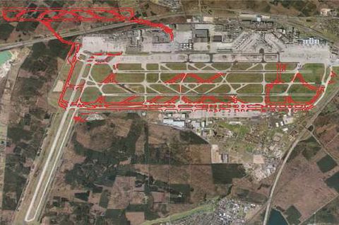 Befeuerung Landebahn und Taxiways