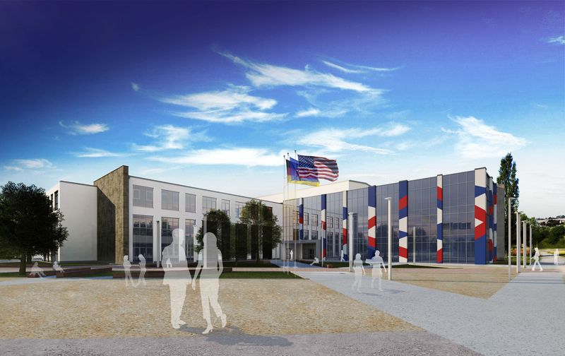 External view of Ramstein High School