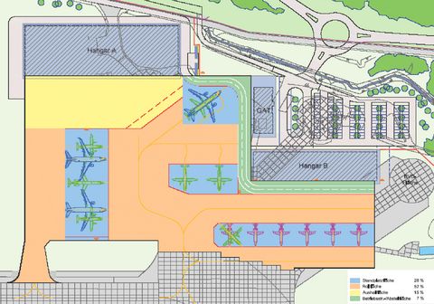 Lageplan Vorfeld Flughafen Köln/Bonn