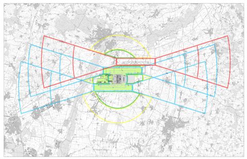 Lageplan Planfeststellungsverfahren 3. S/L Bahn Flughafen München