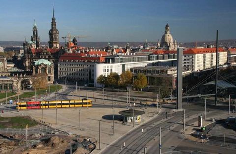 Postplatz in der Dresdner Innenstadt